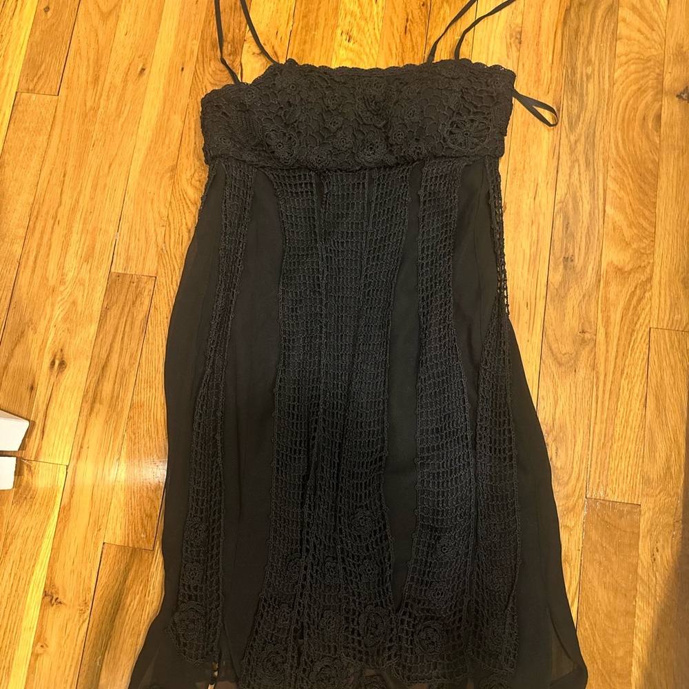 Sue Wong Black Lace Dress